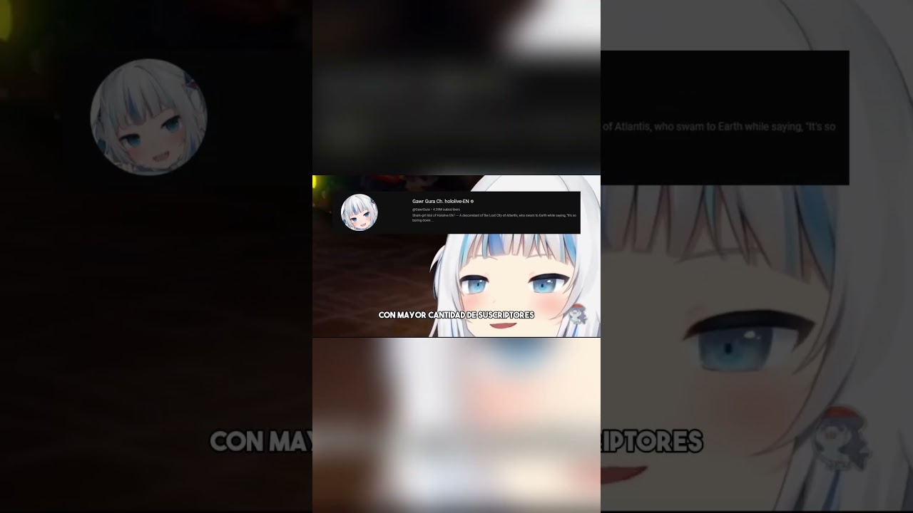 Gawr Gura en menos de un minuto #vtuber #rascalof