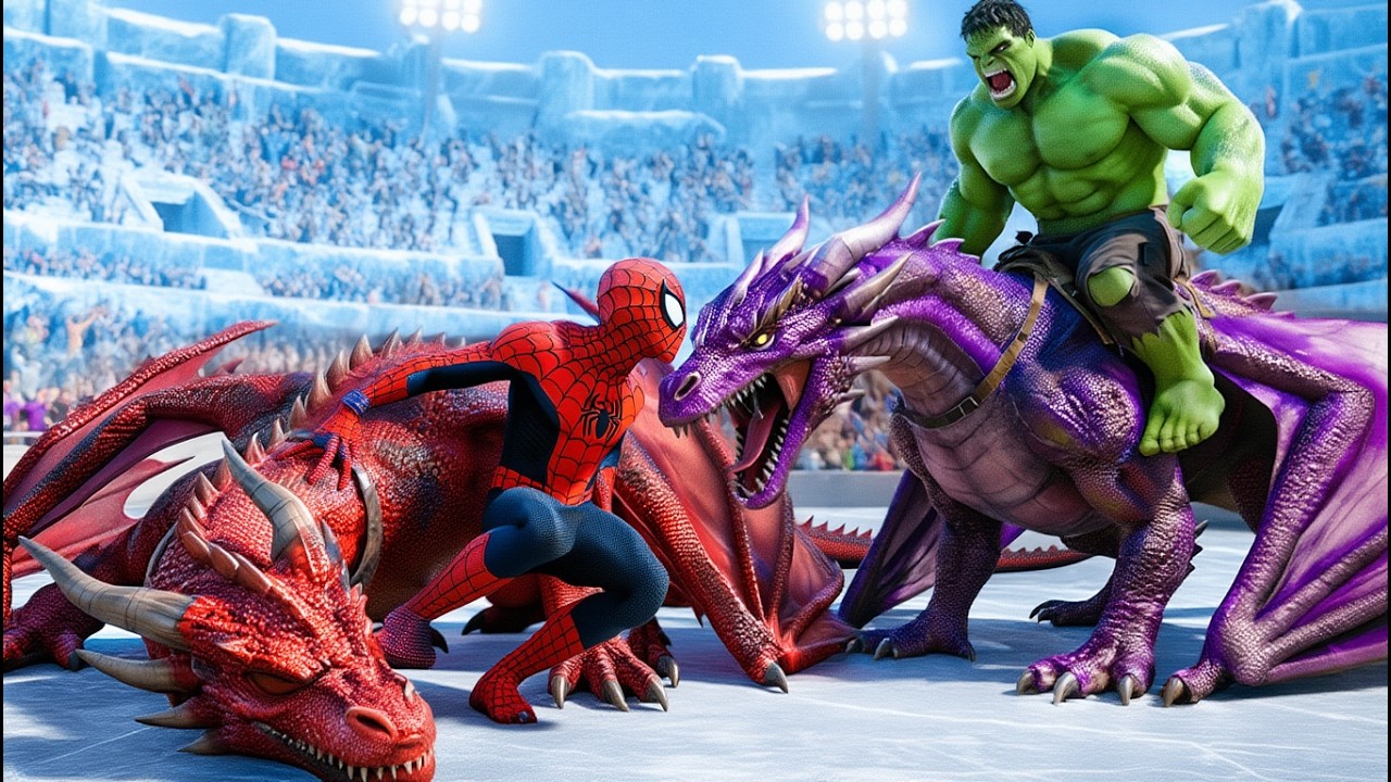 🐉🕷️ SPIDERMAN Wins The Magic Dragon Racing Championship – Epic Racing Challenge