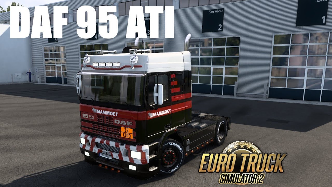Euro Truck Simulator 2 Mods - DAF 95 ATI + Trailers Pack v1.56
