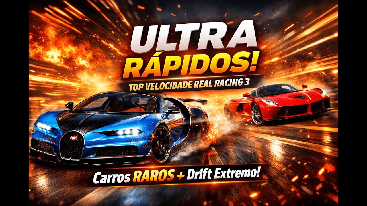 🚗🔥 VELOCIDADE INSANA! | CARROS RAROS NO LIMITE – REAL RACING 3 AO VIVO