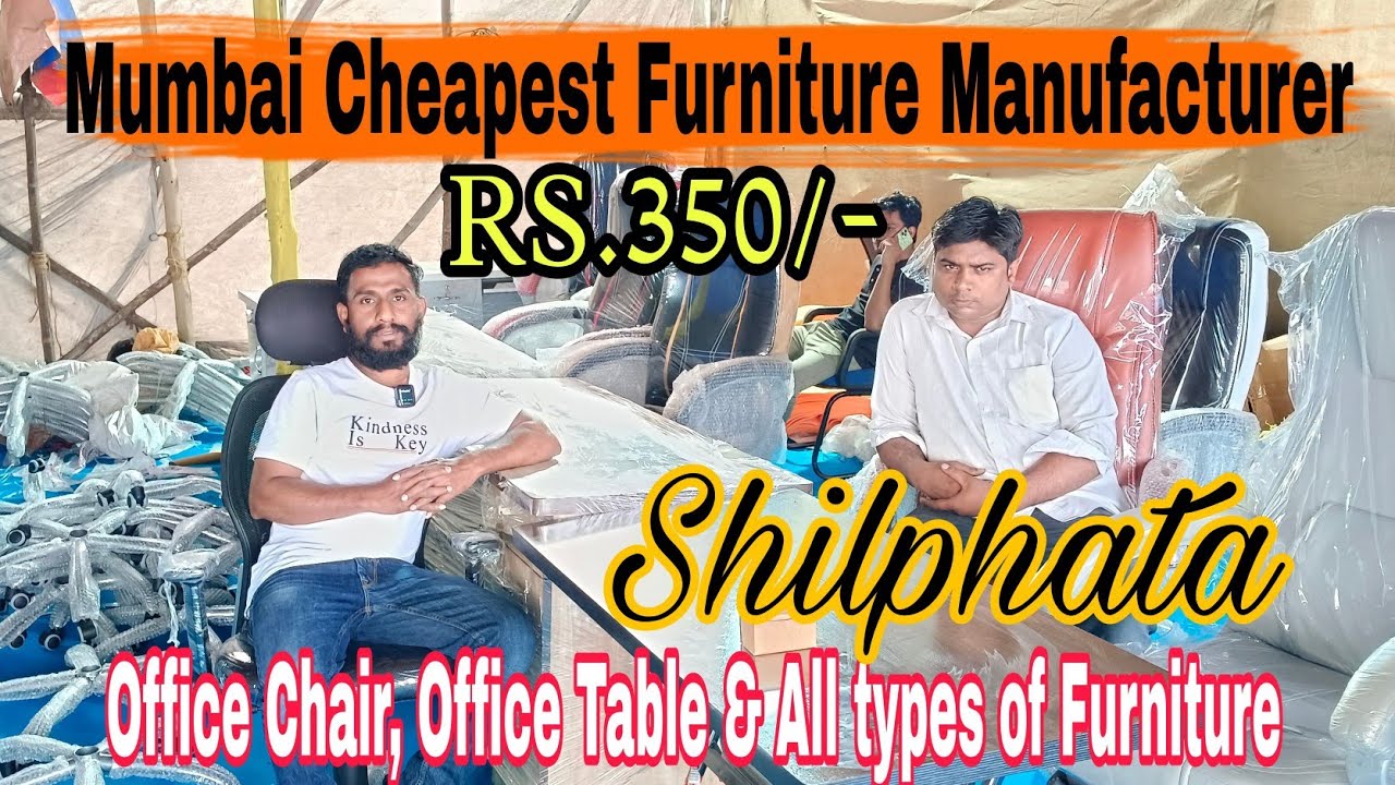 Mumbai Furniture Manufacturer in Cheap Price shilphata R.350/-/ Office Chair, Table & all Furniture