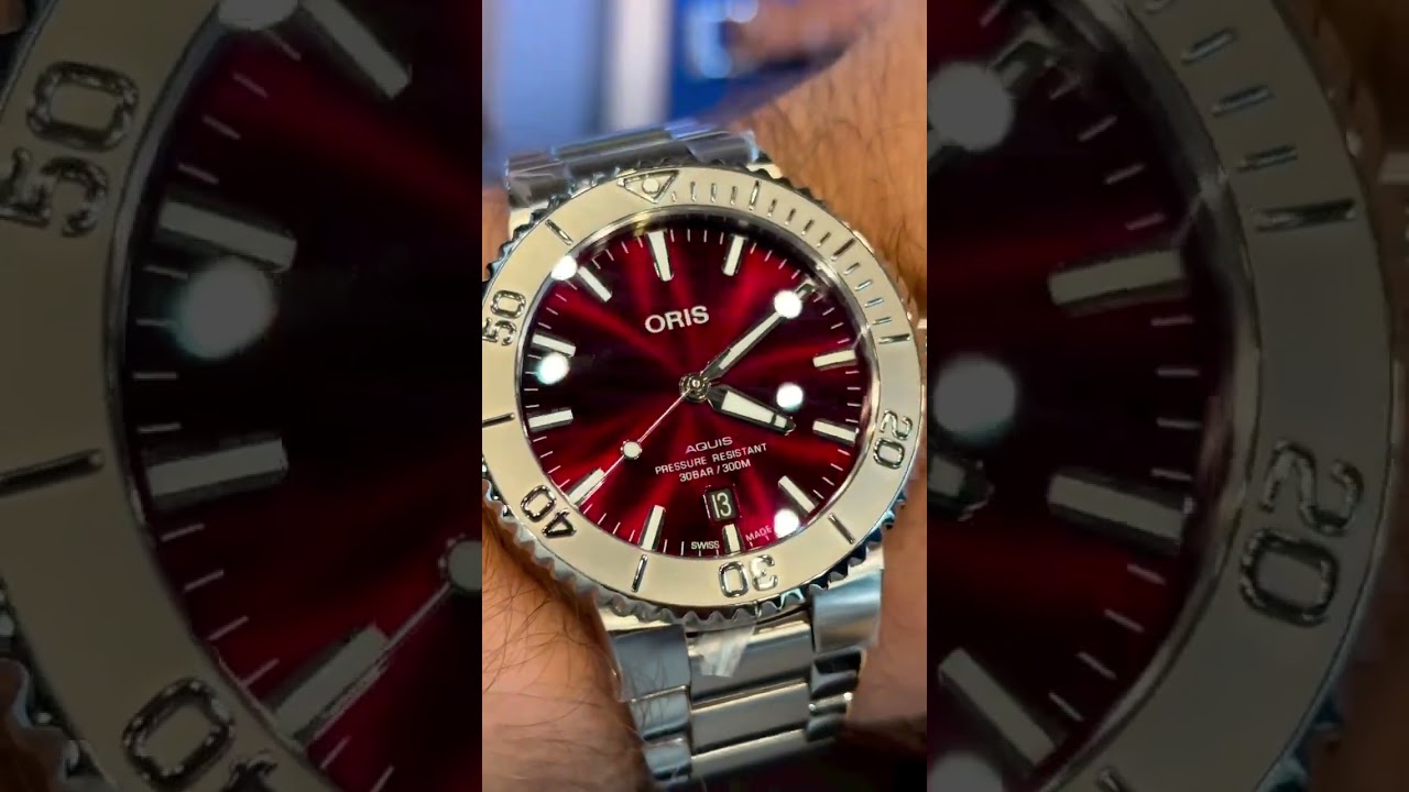 Oris Aquis Date 01 733 7730 4158-07 8 24 05PEB #watchlover #luxurywatchesformen #watchoftheday