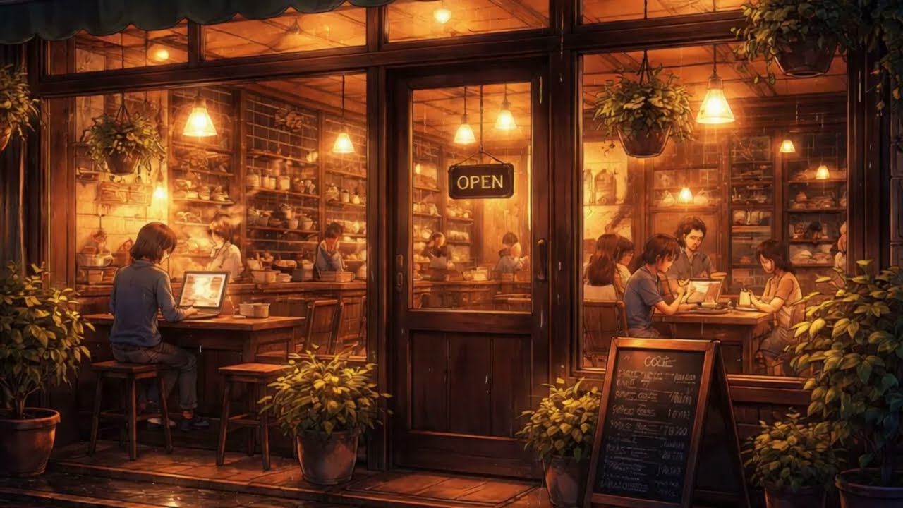 Night Caf&eacute; Lofi 🌙 Relaxing Beats for Study, Focus & Productivity