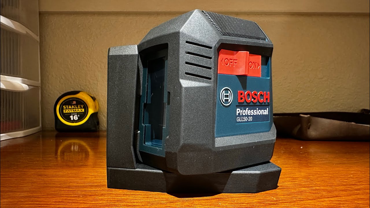 Вид на лазерный нивелир (Bosch GLL50-20).