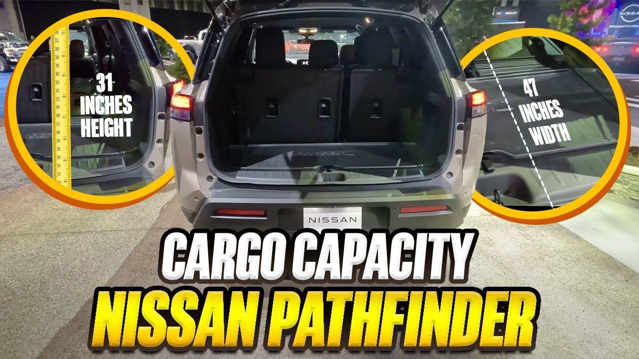 2023 Nissan Pathfinder - True Cargo Capacity Given In Inches