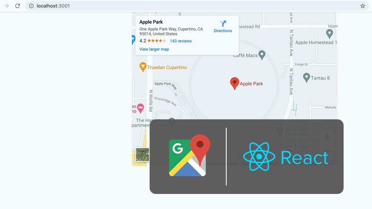 Add Or Embed A Google Map Location On A React App &larr; CodeARIV