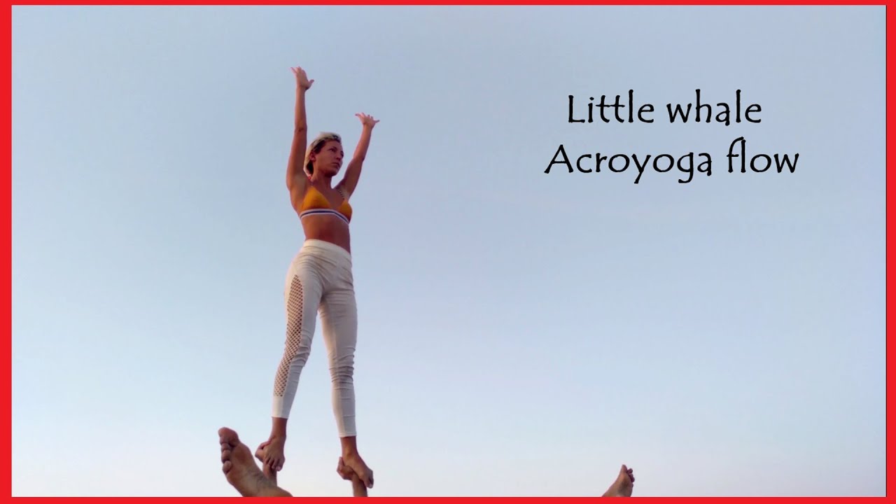 Little whale flow. Acroyoga mix flow. 4k video