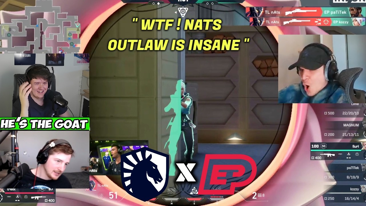 23 Minutes of Streamers React to TL vs EP Crazy Moments in VCT EMEA Stage 2 Playoffs