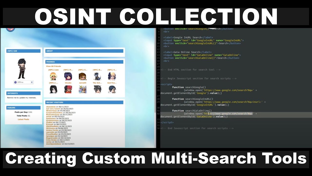OSINT Collection: Creating Custom Multi-Search Tools