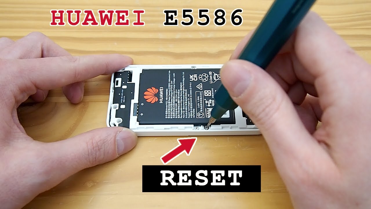 HUAWEI E5586 mobile 4G router Wi-Fi • Factory reset