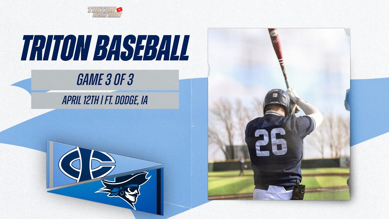Iowa Central Baseball: Tritons vs Iowa Western Reivers (9) | Sat, Apr 11, 2026