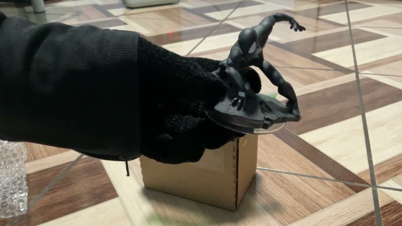 Part 1 Disney Infinity 3.0 Black Suit Spider-Man Unboxing Mystery Box eBay