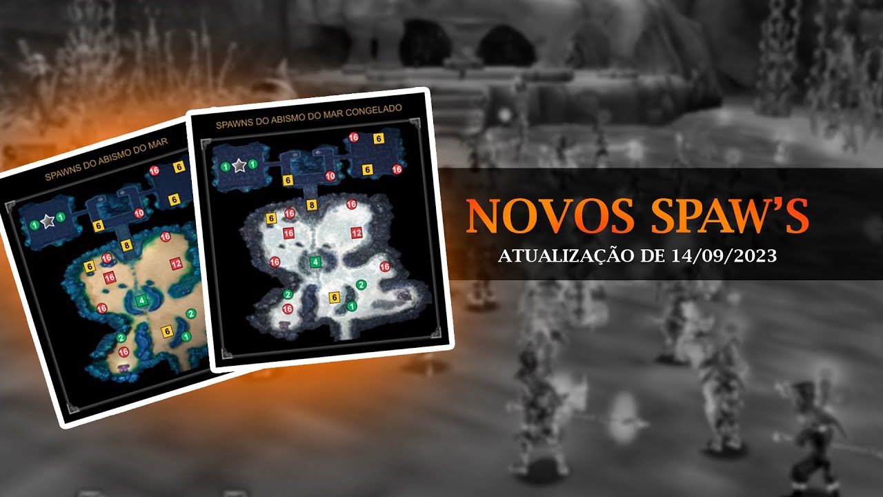 Spawns de Abismo do Mar e Abismo do Mar Congelado | Ab1 e Ab2 Priston Tale Brasil 