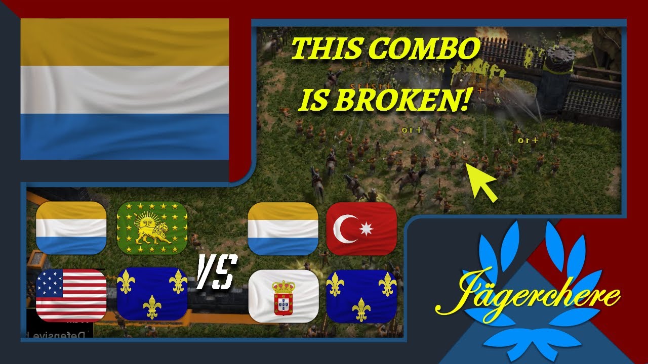 MERCENARY AND NATIVE BUILD | 4v4 Treaty with Dutch | AOE III: DE
