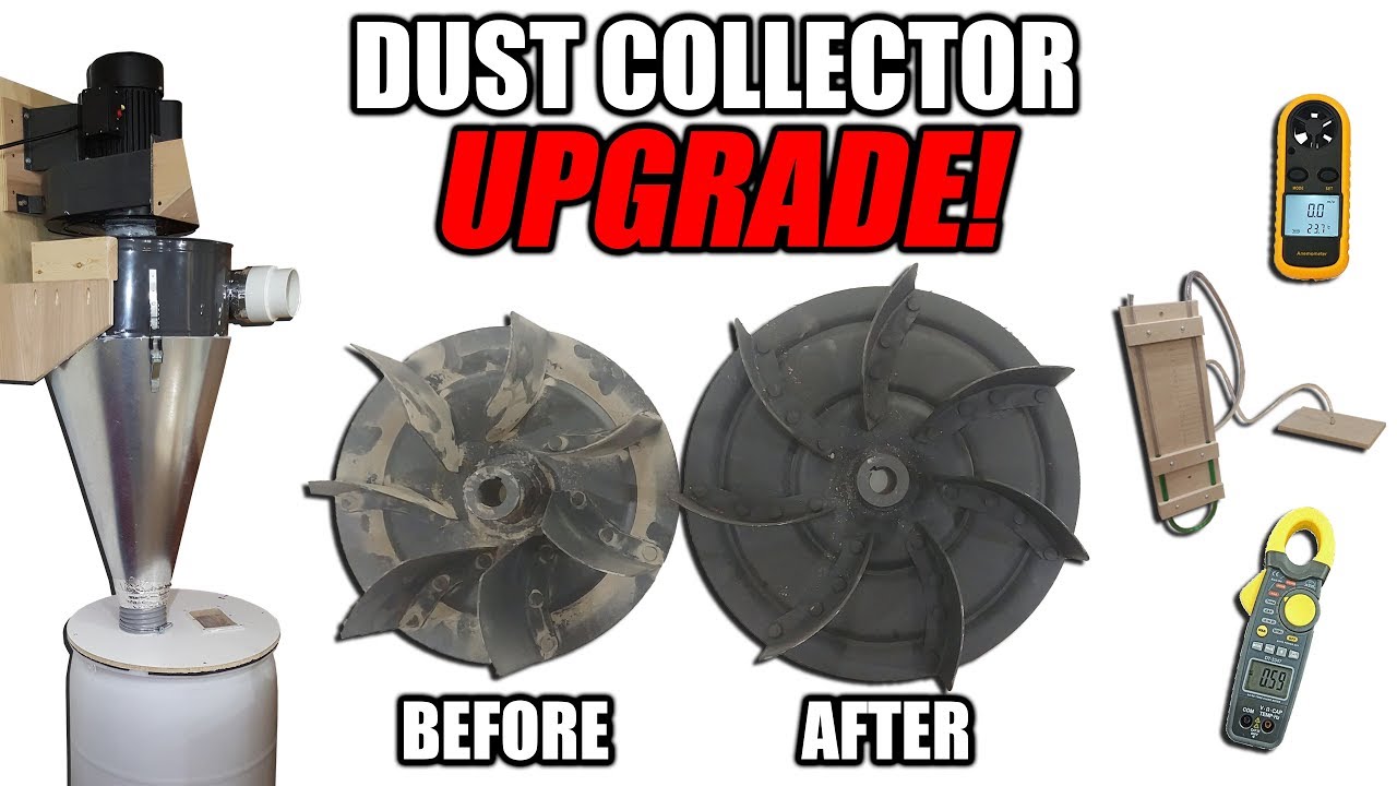 Dust Collector Impeller Upgrade - Testing Air flow, Suction, Noise Levels and Current Draw