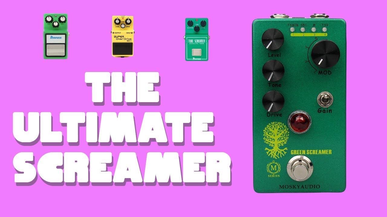 TS808, TS9, SD1, M? || MOSKY GREEN SCREAMER