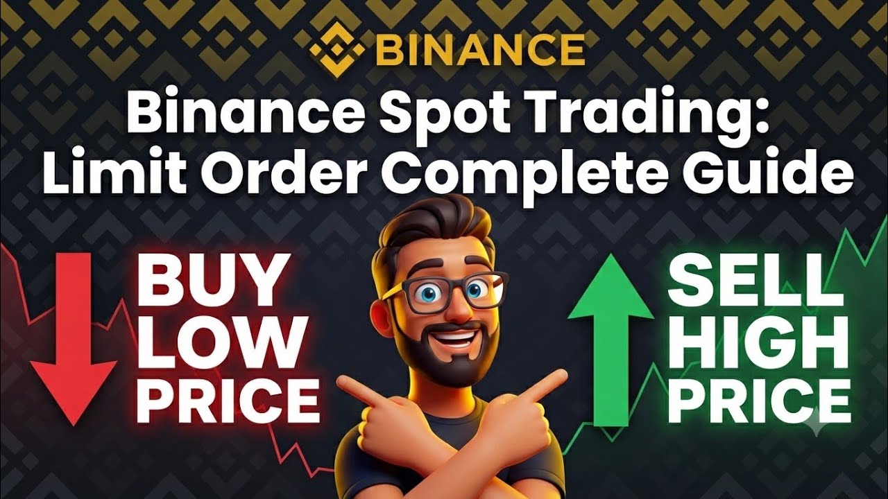 Binance Spot Trading Limit Order Masterclass: How to Buy Low & Sell High (Complete Guide)