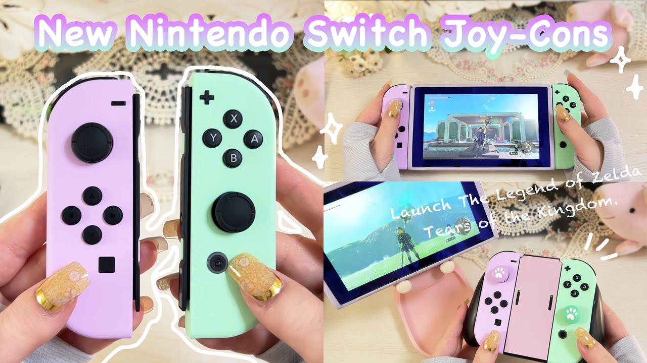 New Nintendo Switch Pastel Joy-Cons Unboxing