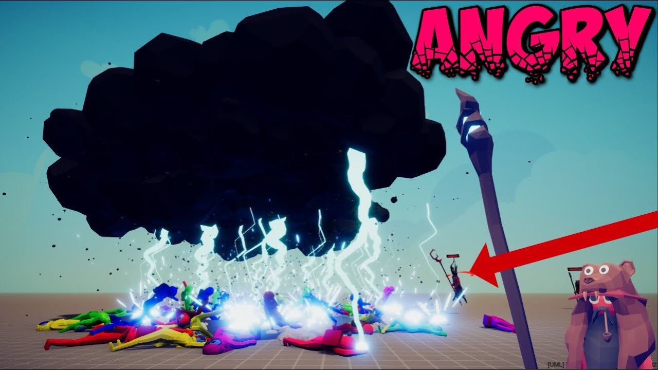 Angry Good & Evil Faction Units vs Among Us Imposter Army - TABS MODS GAMEPLAY