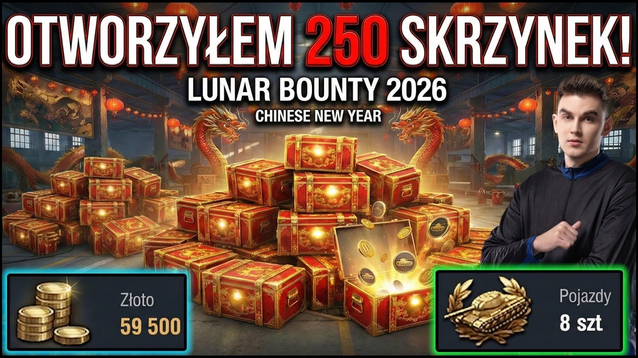 Czy OPŁACA SIĘ kupić 250 paczek? 🤔 Lunar Bounty w WoT