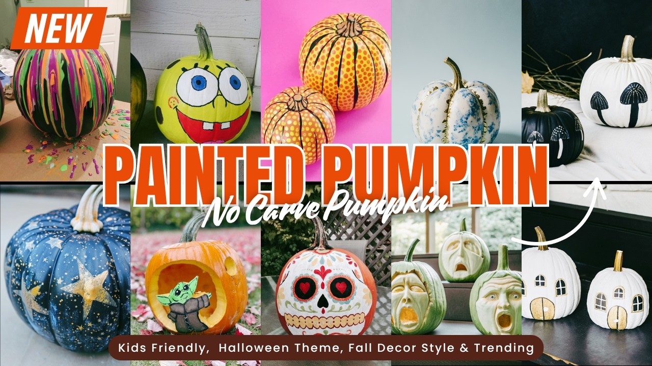 200+ EASY DIY Painted Pumpkin Ideas You Must Try | Unique Designs for Halloween 2025