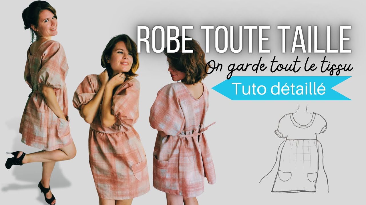 Coudre une robe aux manches bouffantes avec poches !