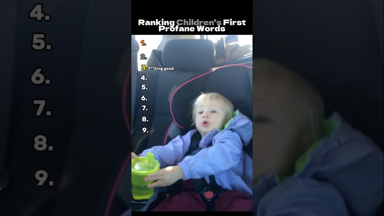Ranking Children&rsquo;s First Curse Words😂😱🤭 #funny #ranking #funnyshorts #kids #memes #meme #fyp #fun