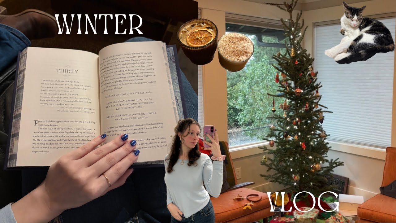 winter moments📖🧣🕯️