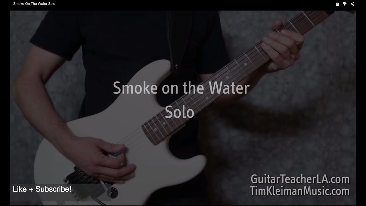 Smoke On The Water Solo