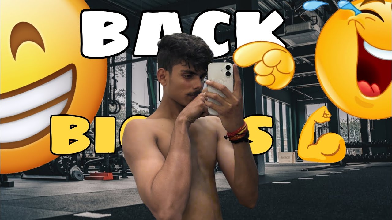 BACK & BICEPS WORKOUT / INTESE REPS AND FUNNY WORDS #gym #fitness #viral #vlog 