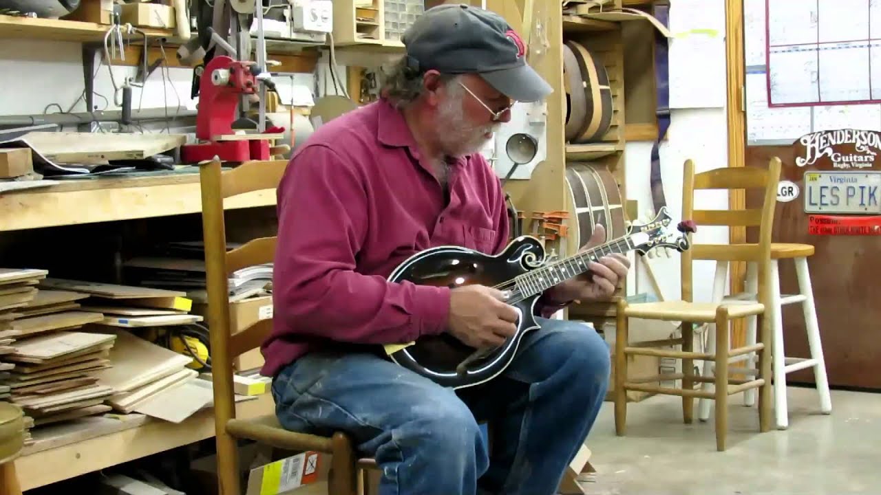 Wayne Henderson Finishing Up A New Mandolin