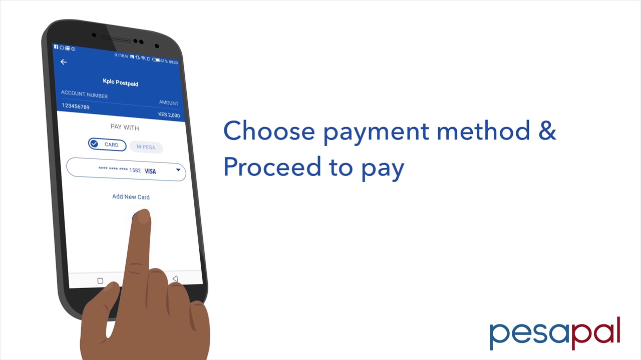 How To Pay For KPLC Postpaid Bill: Pesapal Mobile