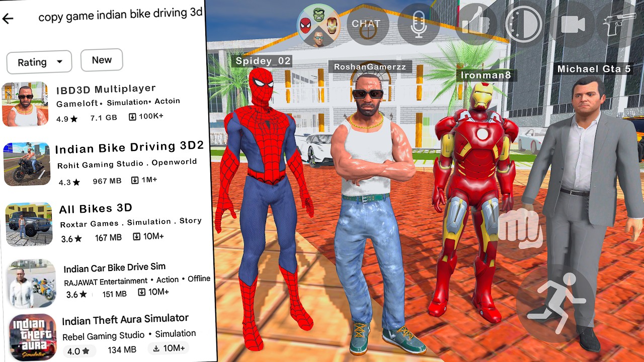 5 Copy Games Are MUCH BETTER Than INDIAN BIKE DRIVING 3D