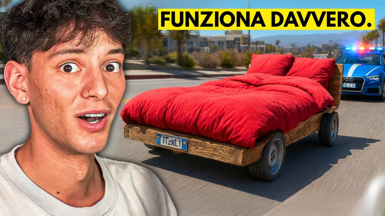 HO COSTRUITO un LETTO MOTORIZZATO per CAP… con un QUAD! 🤯