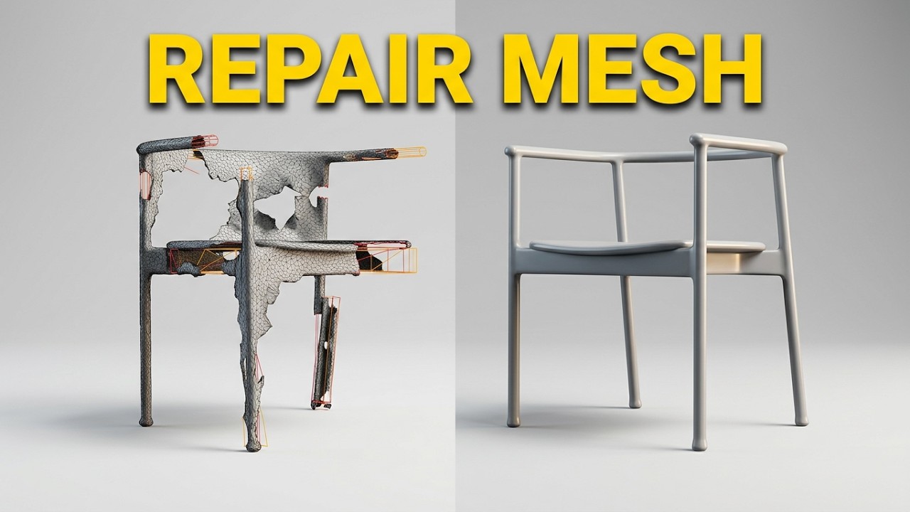 Rhino for Reverse Engineering🦏 - Mesh Repair - Simple to Complex🚀