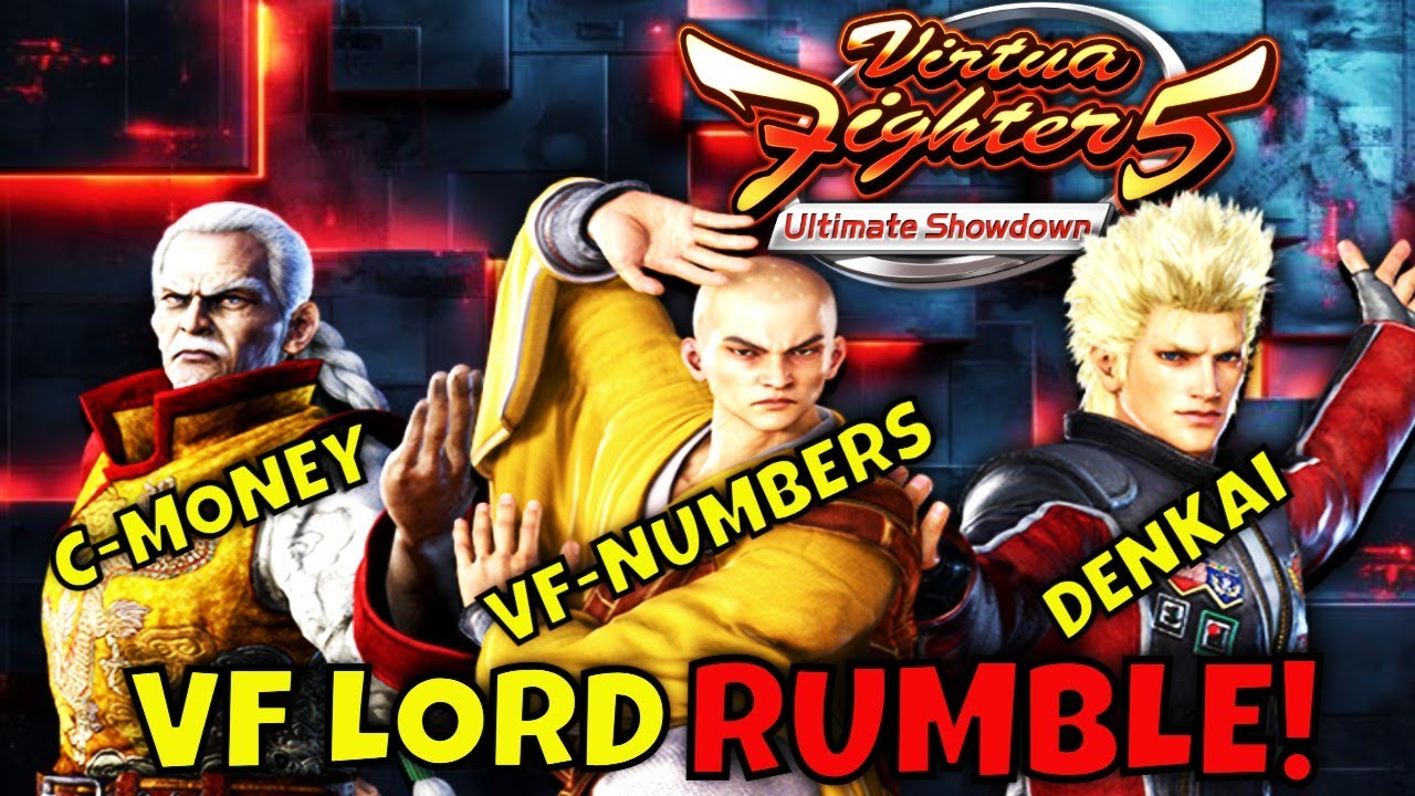 VF5US- VF LORD RUMBLE! (C-Money, VF-Numbers, Denkai) (Lau Chan Gameplay)