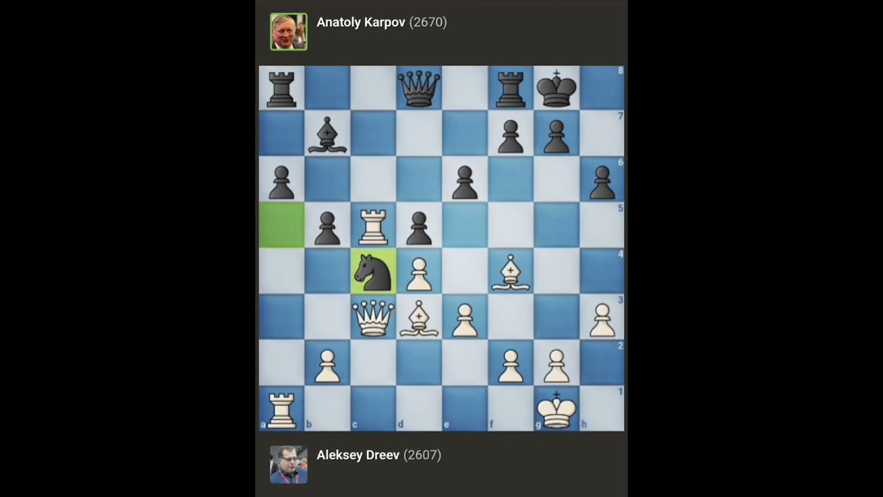 Aleksey Dreev vs Anatoly Karpov √ World Blitz Championship • Moscow - Russia (2007)