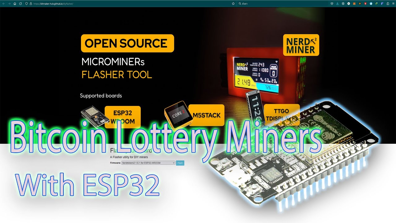 Bitcoin Lottery Miners With ESP32