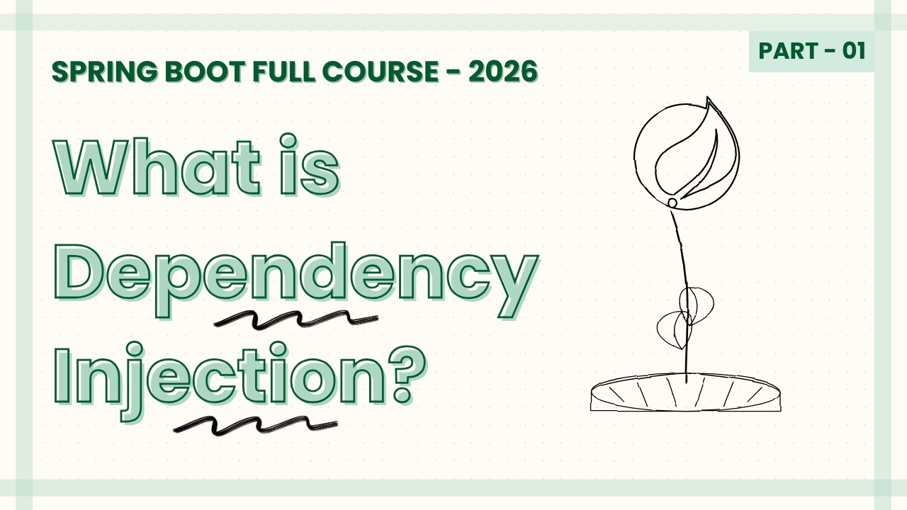 Spring Boot Dependency Injection & IoC | Spring Boot Full Course - Part 1