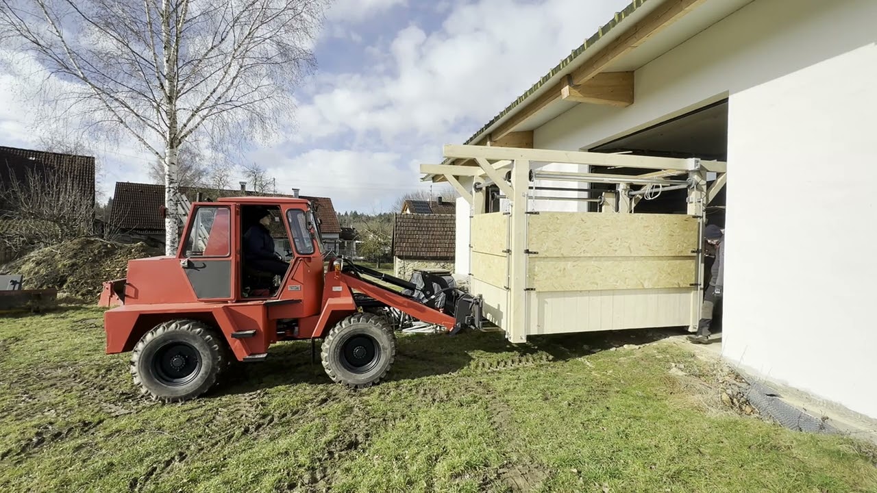 Zeitgesteuerte Heuraufe bauen | Teil 3 | # Pferde #4k  | #diy | #horse #building