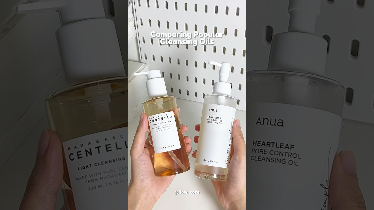 SKIN1004 Cleansing Oil vs ANUA Cleansing Oil #kbeauty #skincare #skin1004 #anua #cleansingoil