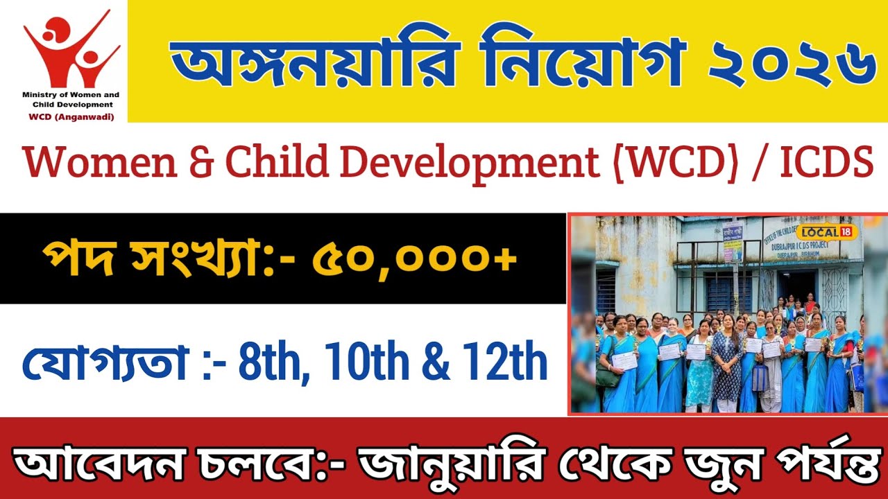 Anganwadi new varti| অঙ্গনয়ারি  নিয়োগ 2026| Anganwadi New Vacancy 2026| Anganwadi Recruitment 2026