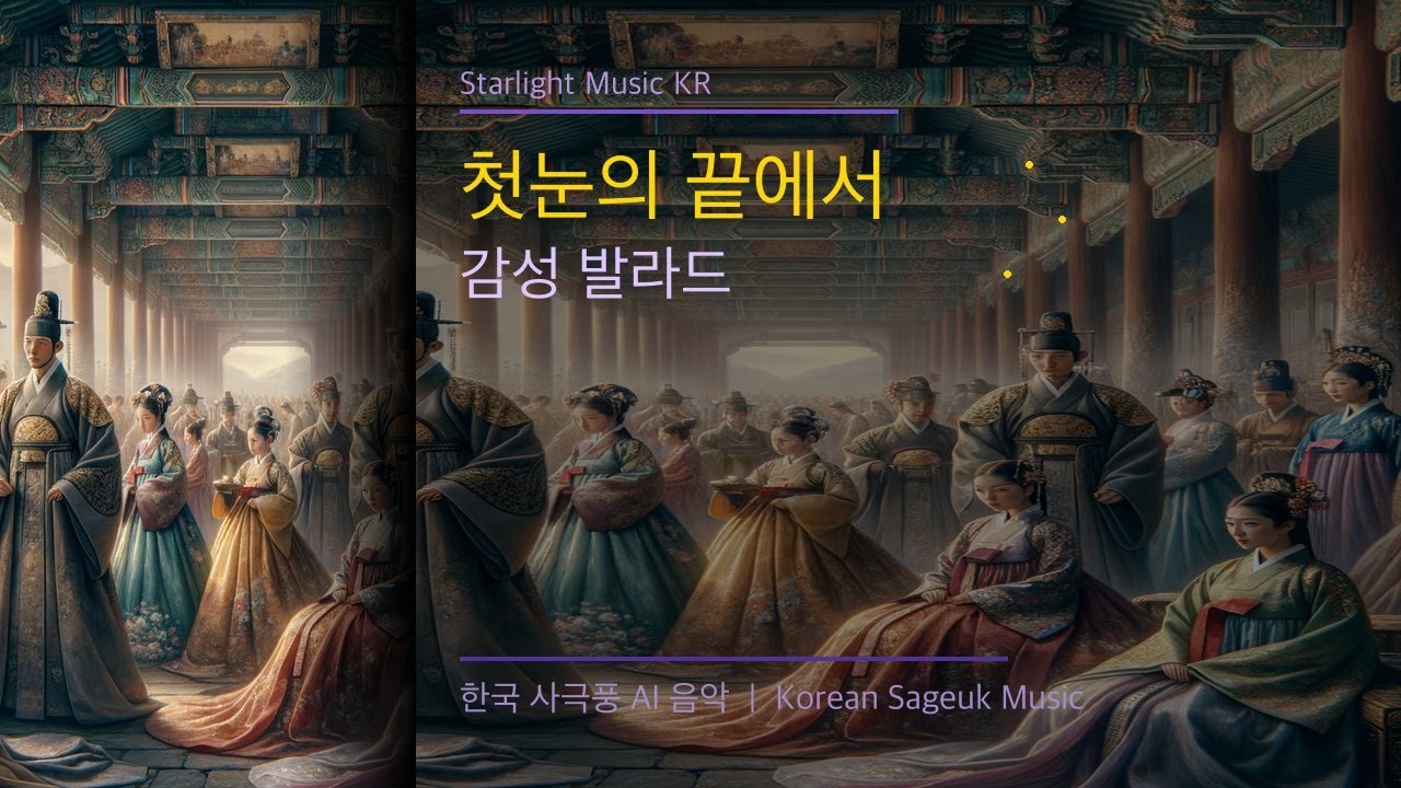 🌙 별빛음악 ｜ 첫눈의 끝에서 - 감성 발라드 #playlist