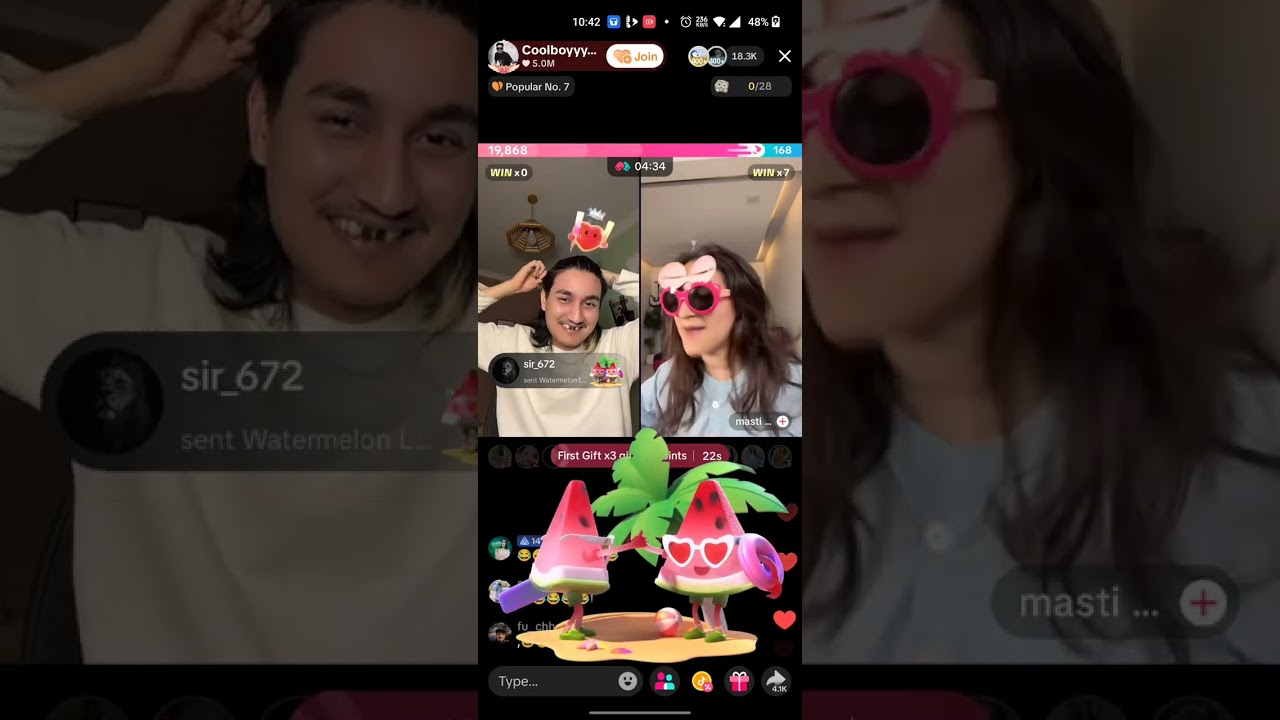 Coolboy lai first time auta kt le kada punishment ❤️#coolboy#livestream #funny 