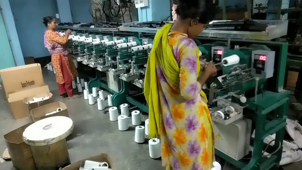 Cone winding machine