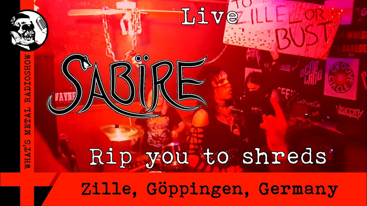 Live SAB&Iuml;RE (Rip you to shreds) 2020 - Zille, G&ouml;ppingen, Germany, 07 Mar