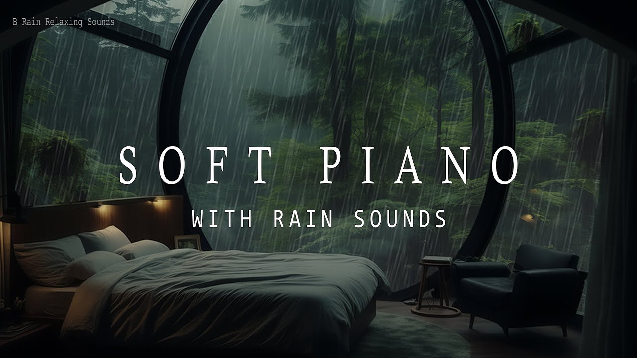 Спокойный лесной дождь и фортепианная музыка 🌧️🌿 Погрузитесь в расслабление и насладитесь   🎹💤