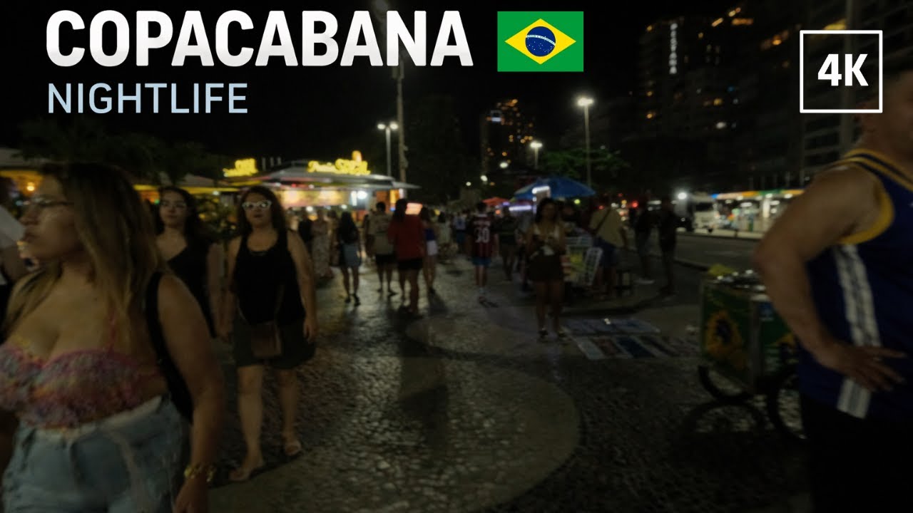 Copacabana Never Sleeps 🇧🇷 | Rio Nightlife Walking Tour 4k