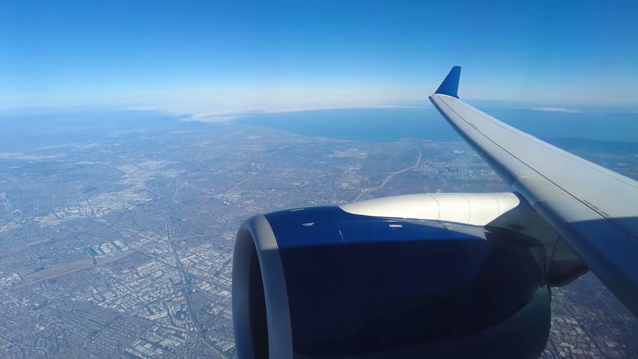 Beautiful Clear Day LAX Takeoff to Vegas w/ ATC - Delta Airbus 220-100  - Takeoff RWY 24L at LAX -
