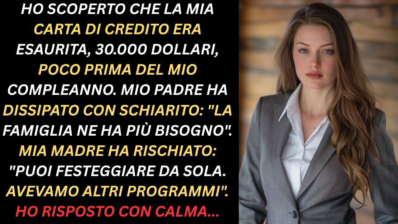 Ho Trovato la Mia Carta di Credito Azzerata: 30.000$ Spariti Prima del Mio Compleanno